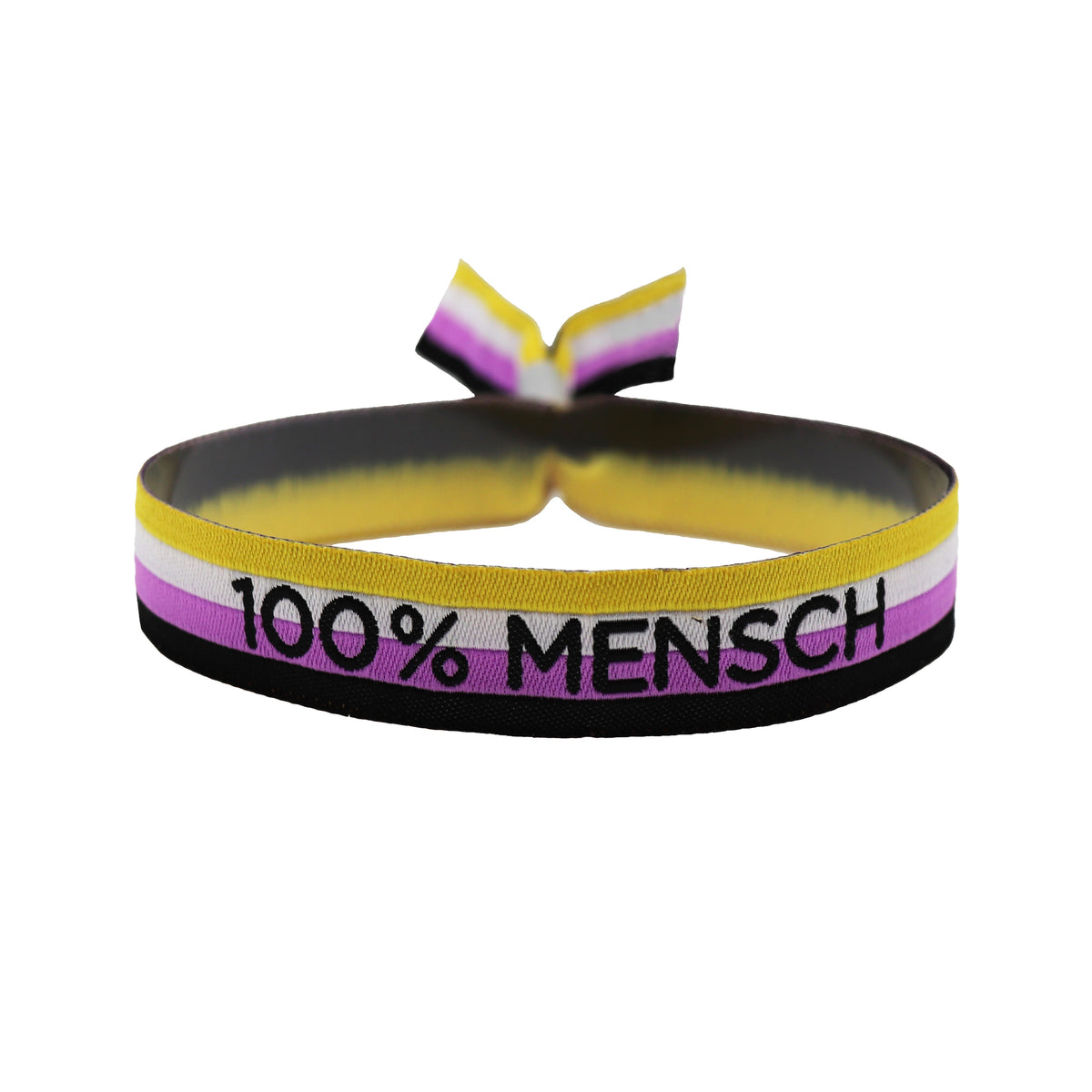 100% Mensch non binary Bändchen