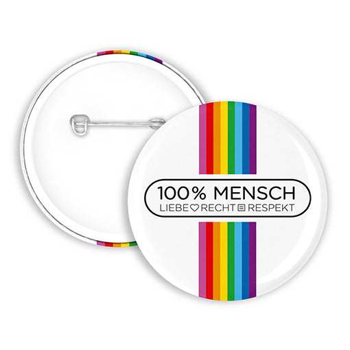 100% Mensch Button | 38mm