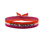 100% Mensch lesbian Bändchen