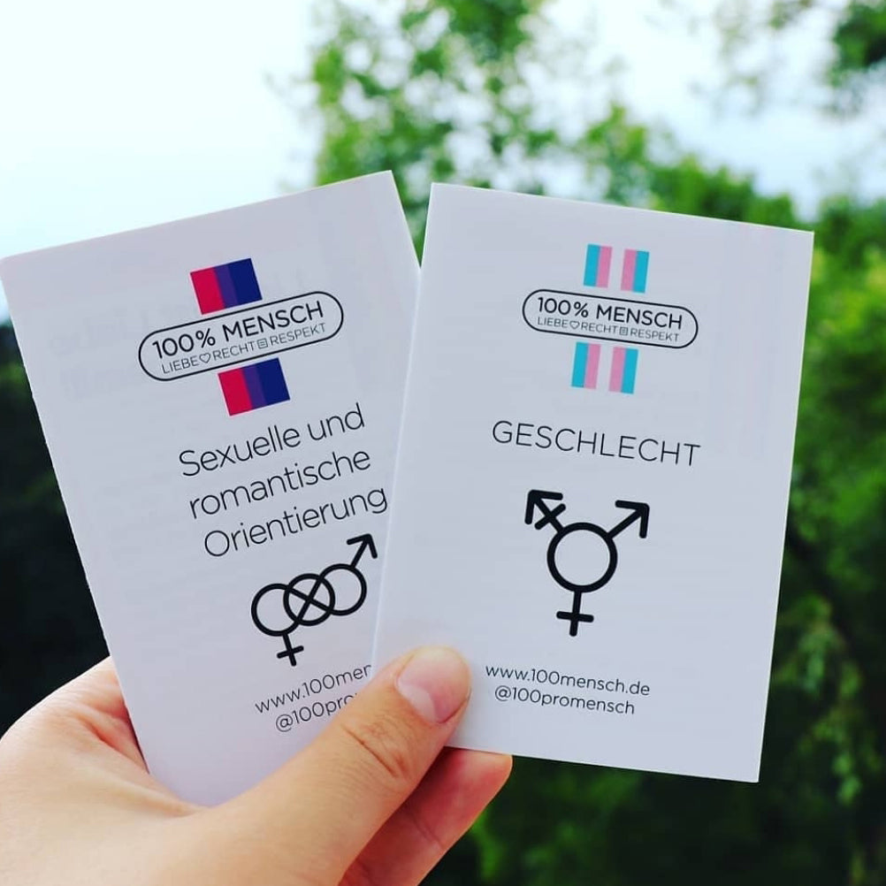 100% Mensch lesbian Bändchen