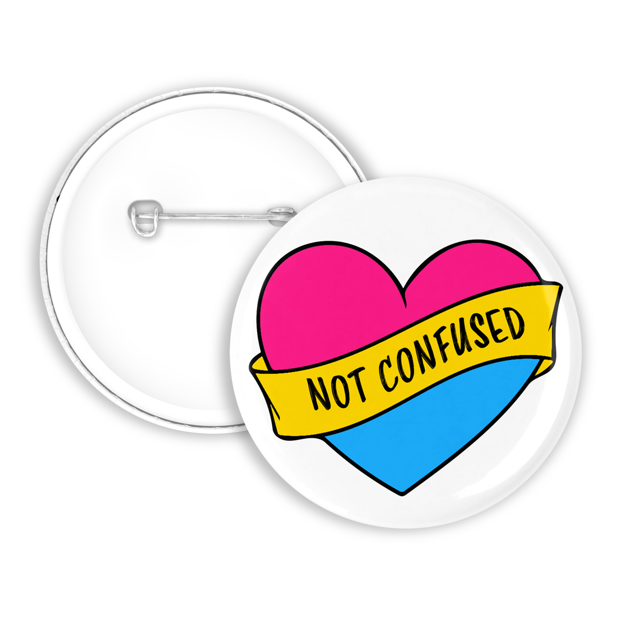 Not confused pansexuell Button