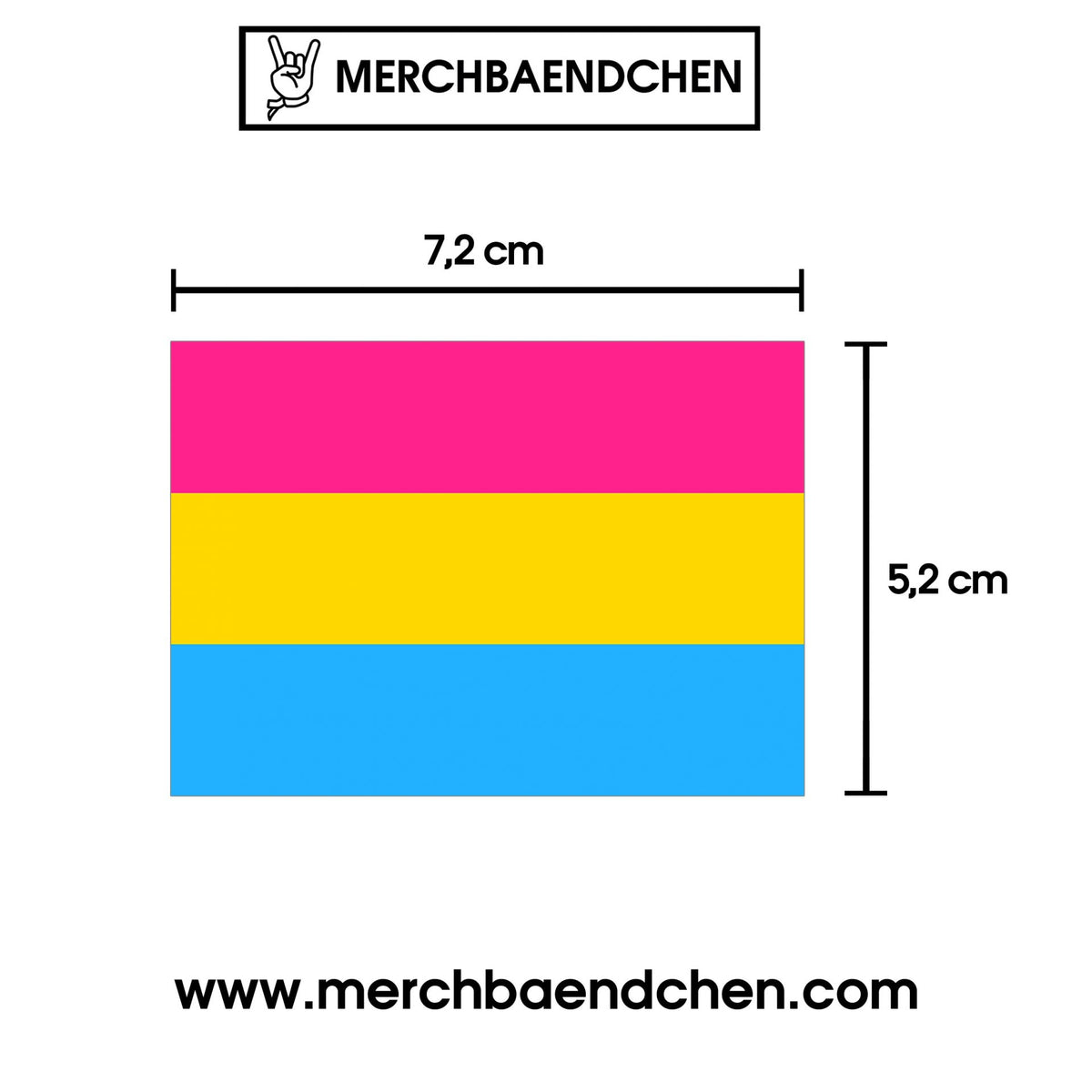 Pansexuell Flagge Sticker