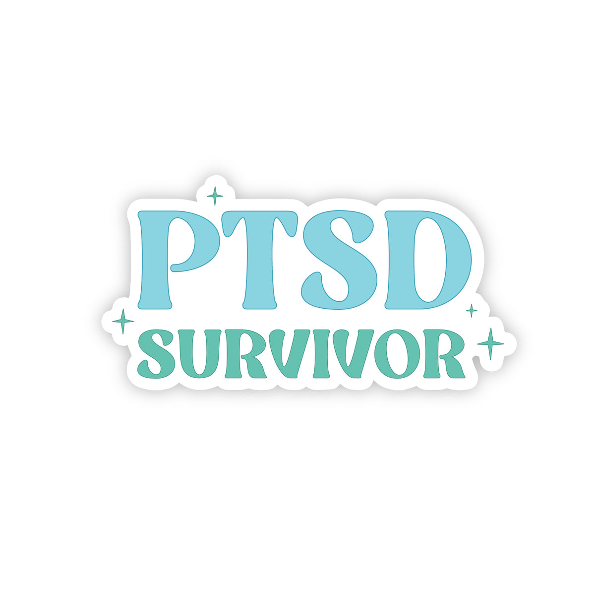 PTSD Survivor - zugeschnittener Vinylsticker