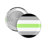 Agender Flag Button