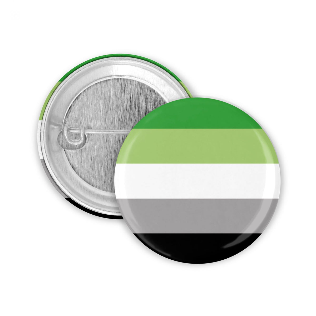 Aromantisch Flagge Button