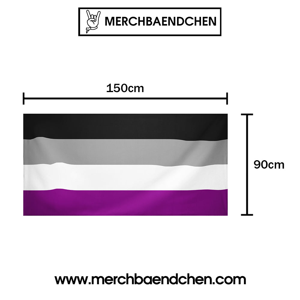 Asexuell Flagge/Fahne