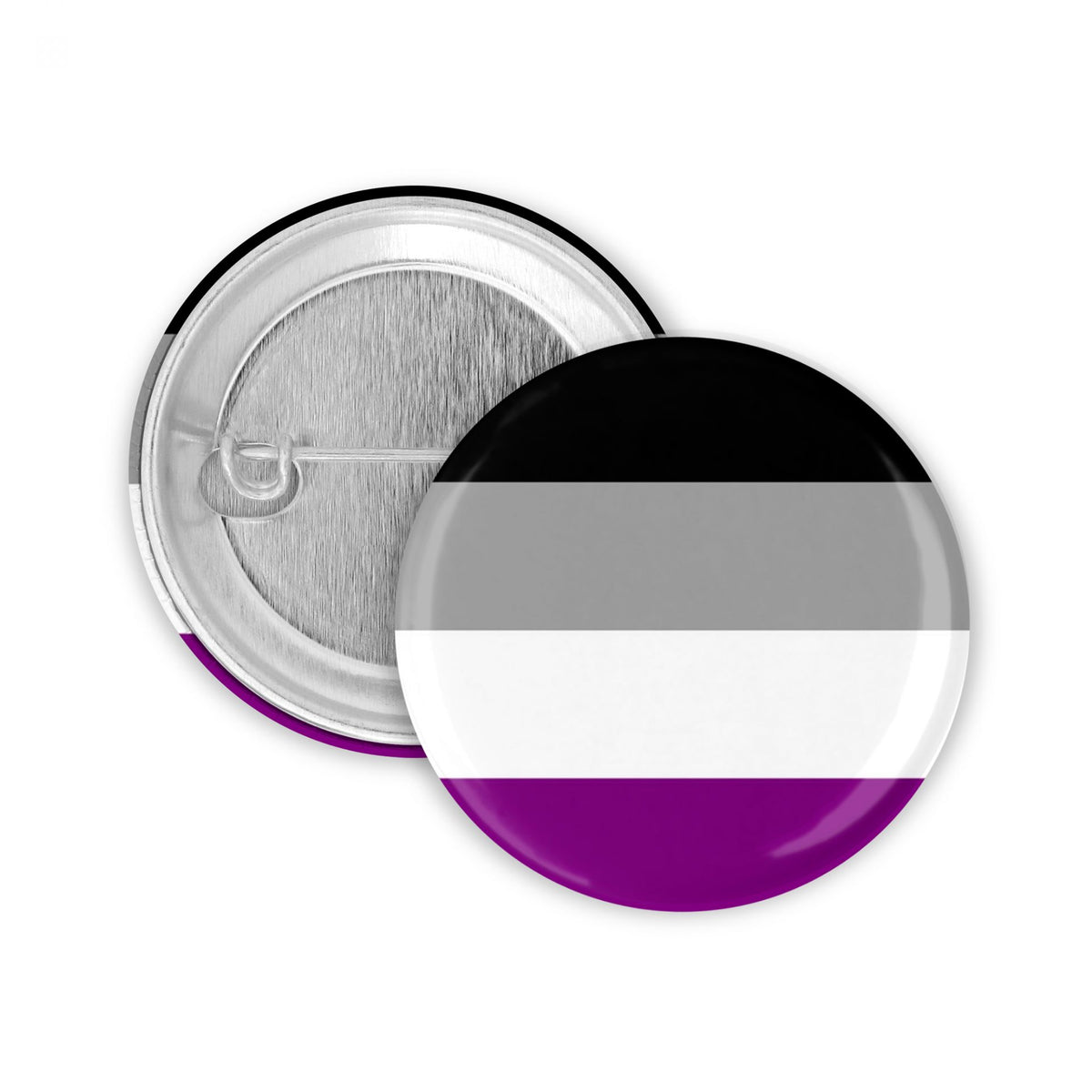 Asexuell Flagge Button