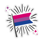 Bi Flag- zugeschnittener Vinylsticker