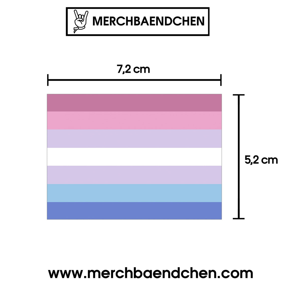 Bigender Flagge Sticker