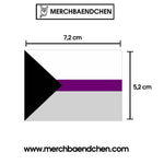 Demisexuell Flagge Sticker