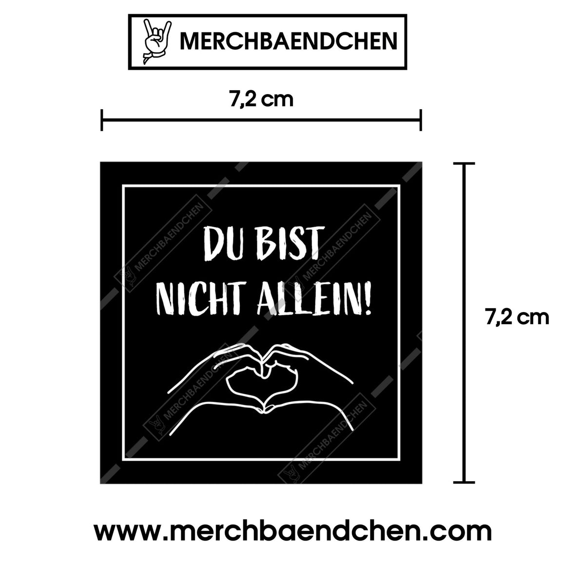 Du bist nicht allein Sticker