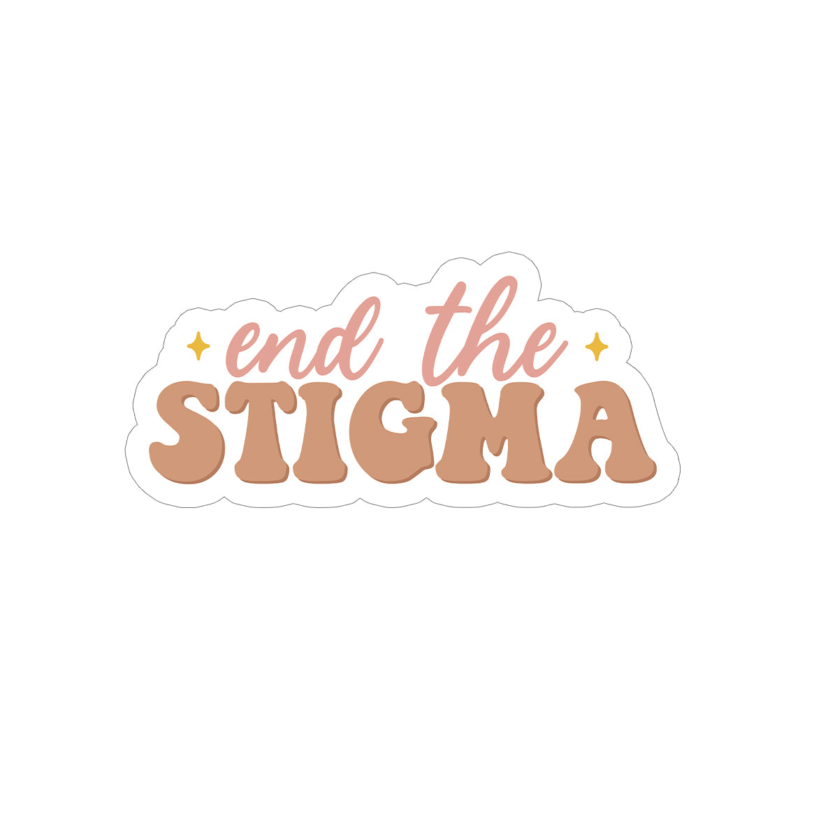 End the stigma - zugeschnittener Vinylsticker