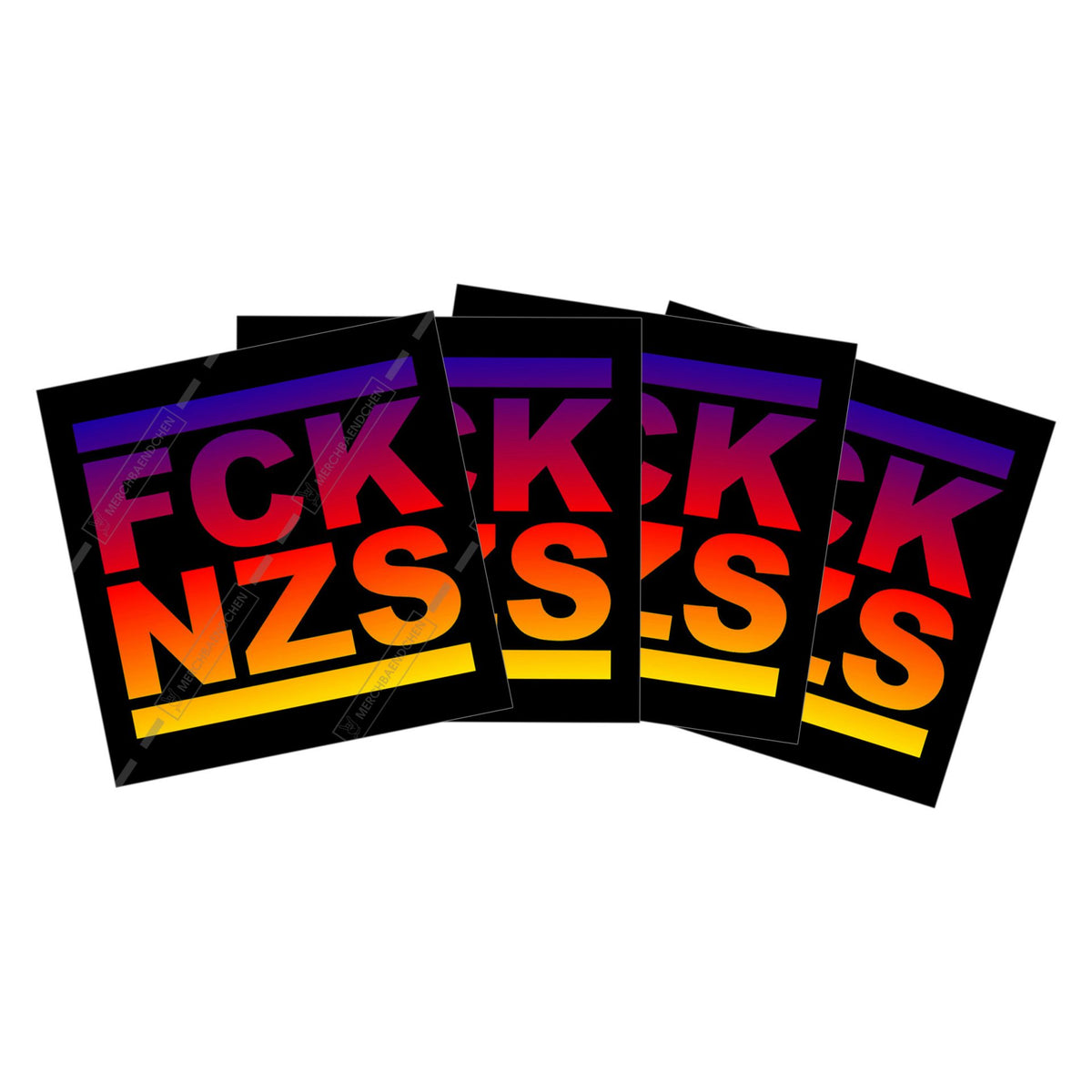 FCK NZS Sticker bunt