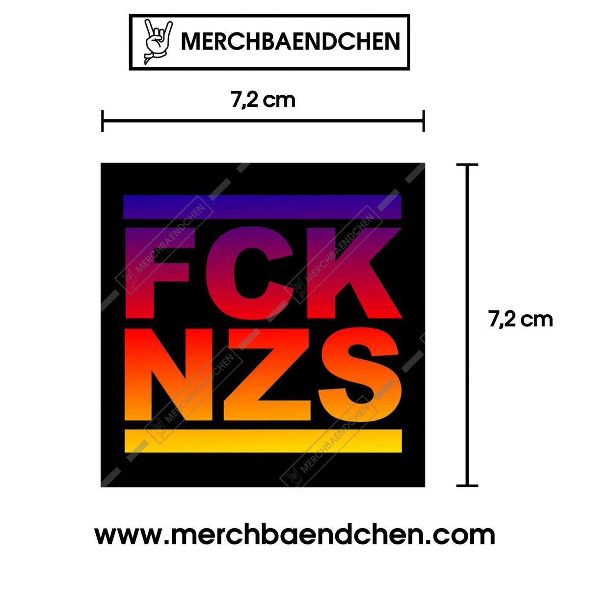 FCK NZS Sticker bunt