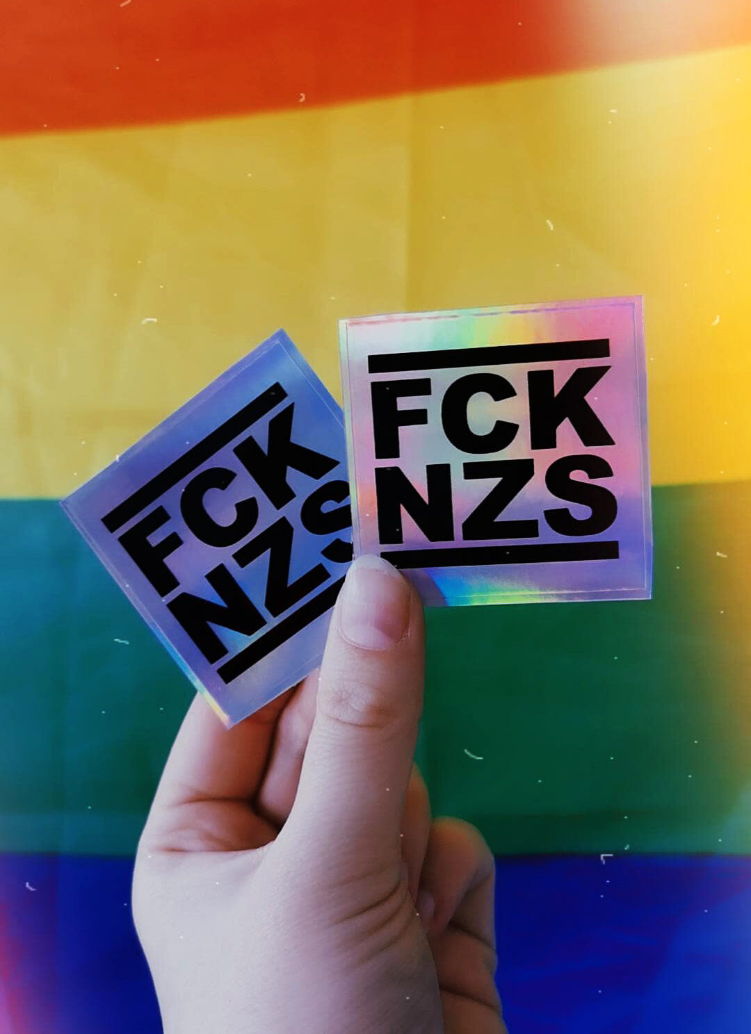 Hologramm FCK NZS Sticker