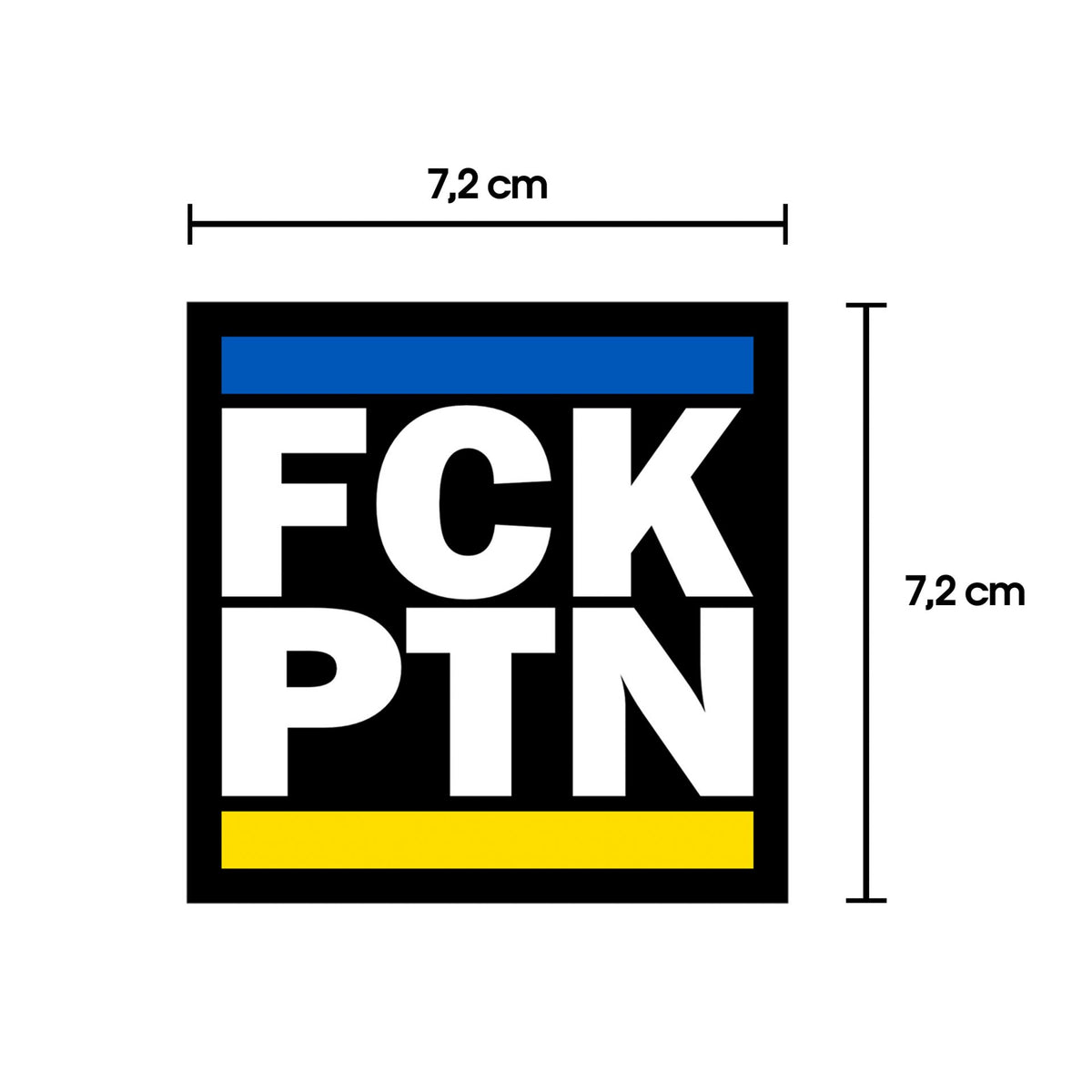 FCK PTN (Ukraine Flagge) Sticker