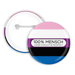 100% Human - Genderfluid Button | 38mm