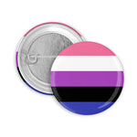 Genderfluid Flagge Button