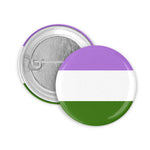 Genderqueer Flagge Button