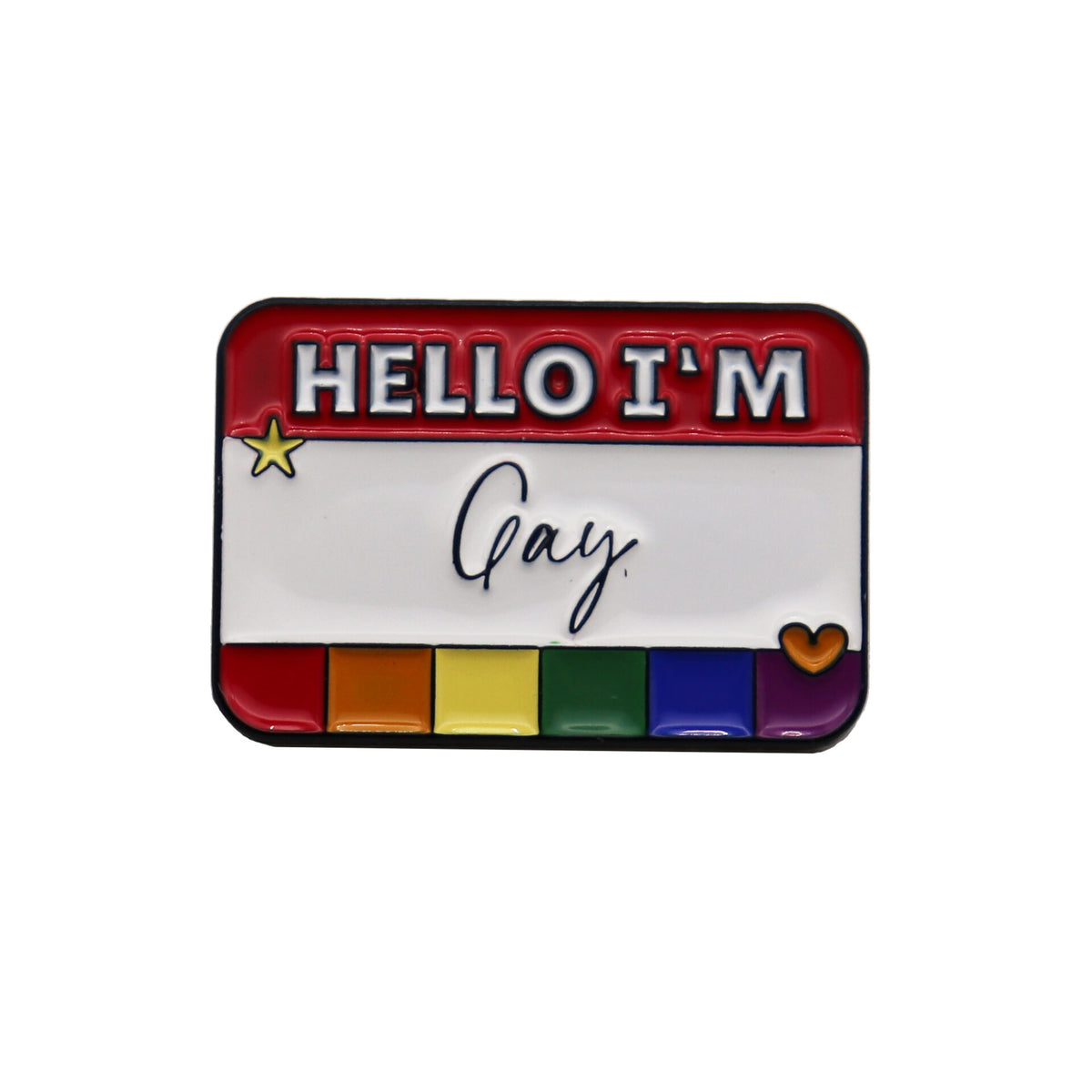 Hello I'm ... - Emaille Pin