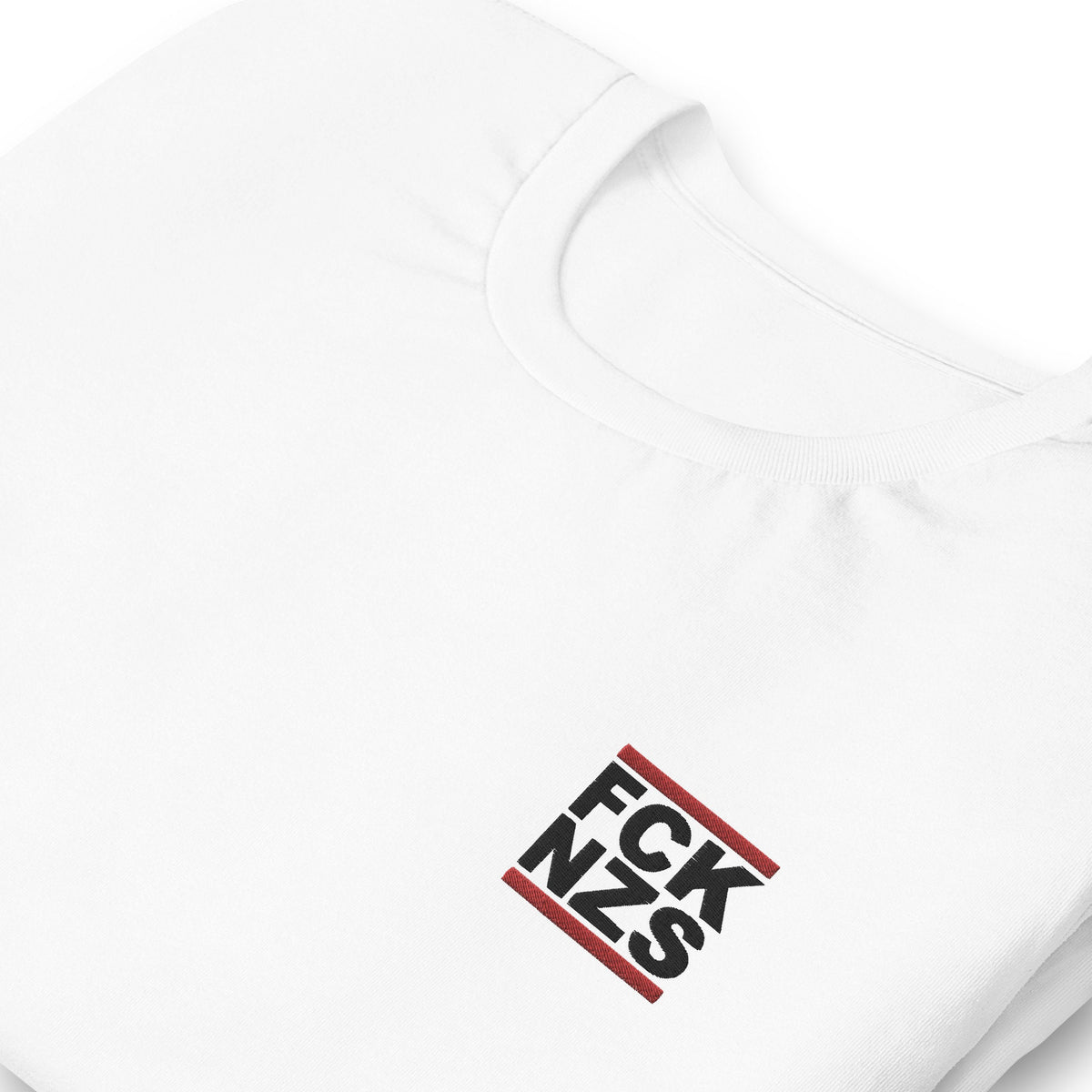 FCK NZS Shirt bestickt Brust Links helle Farben