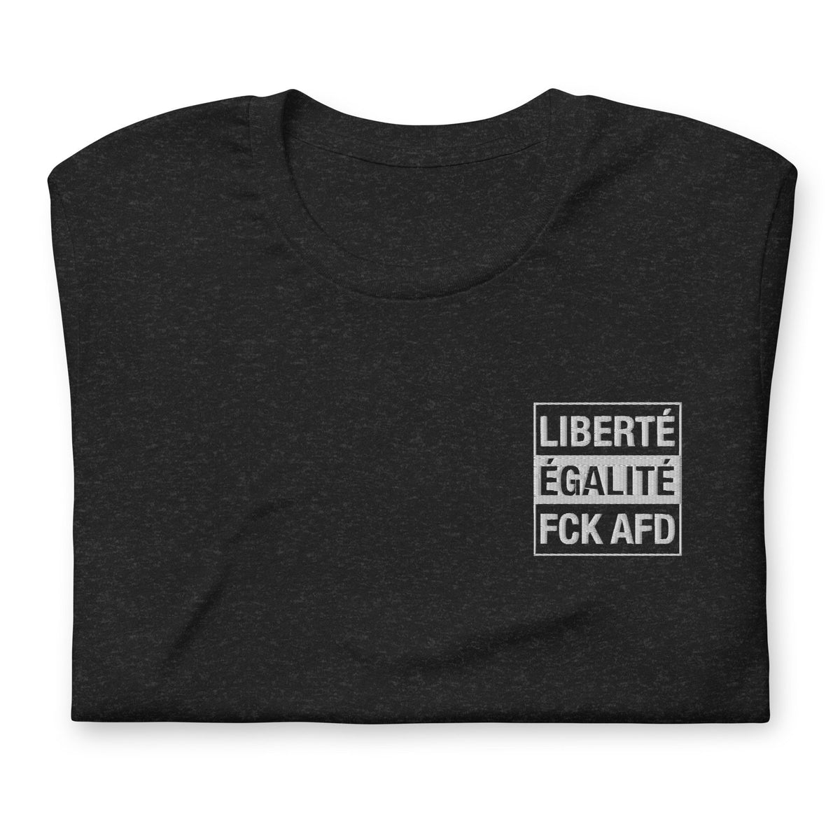 Liberté T-Shirt bestickt 100% Baumwolle Brust links dunkle Farben