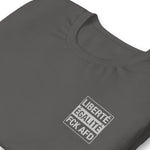 Liberté T-Shirt bestickt 100% Baumwolle Brust links dunkle Farben