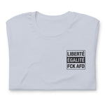 Liberté T-Shirt bestickt 100% Baumwolle Brust links helle Farben