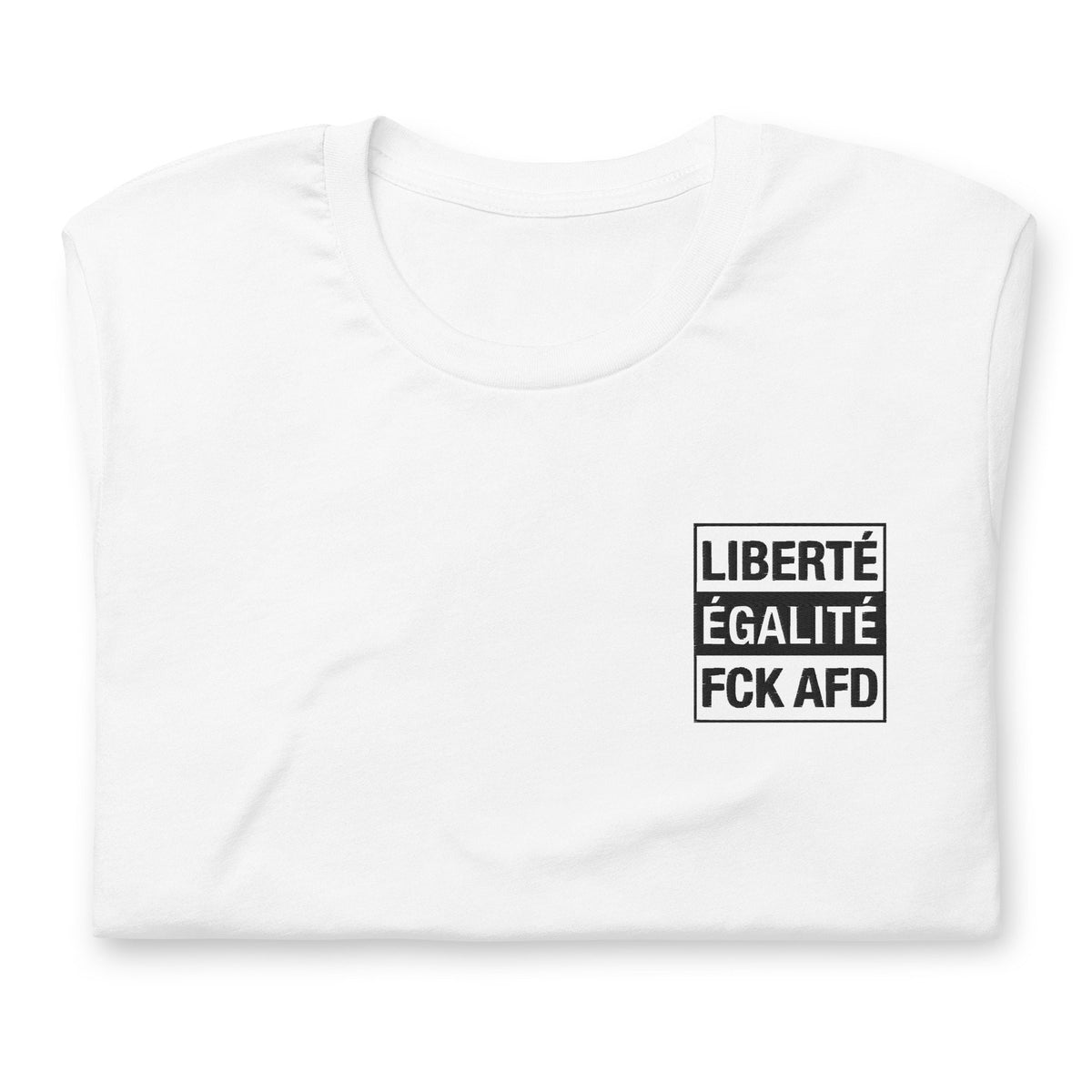 Liberté T-Shirt bestickt 100% Baumwolle Brust links helle Farben