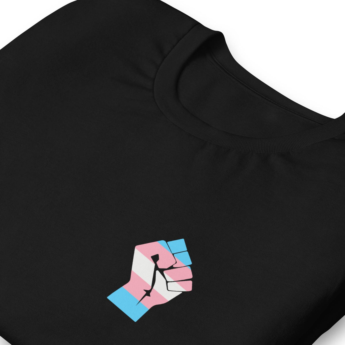 Trans* Faust - Shirt bedruckt Brust links