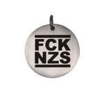 FCK NZS silber Anhänger graviert 25mm