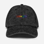 Vintage Rainbow Hearts Cap