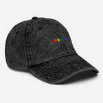 Vintage Rainbow Hearts Cap