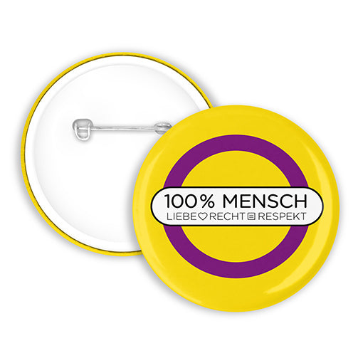 100% Human - Intersex* Button | 38mm