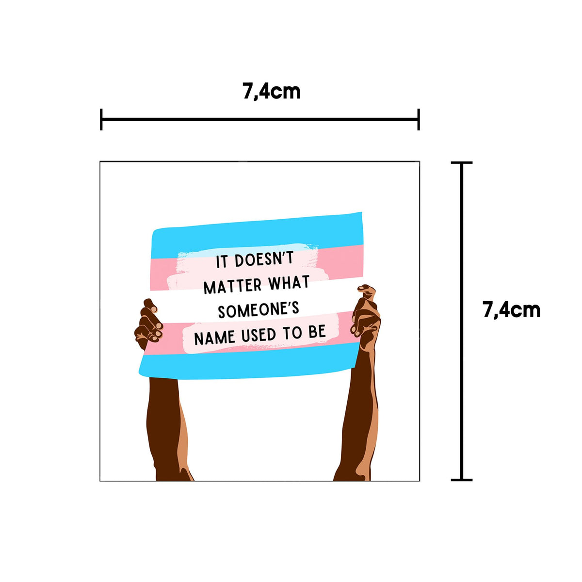 It doesn't matter (trans*) Sticker