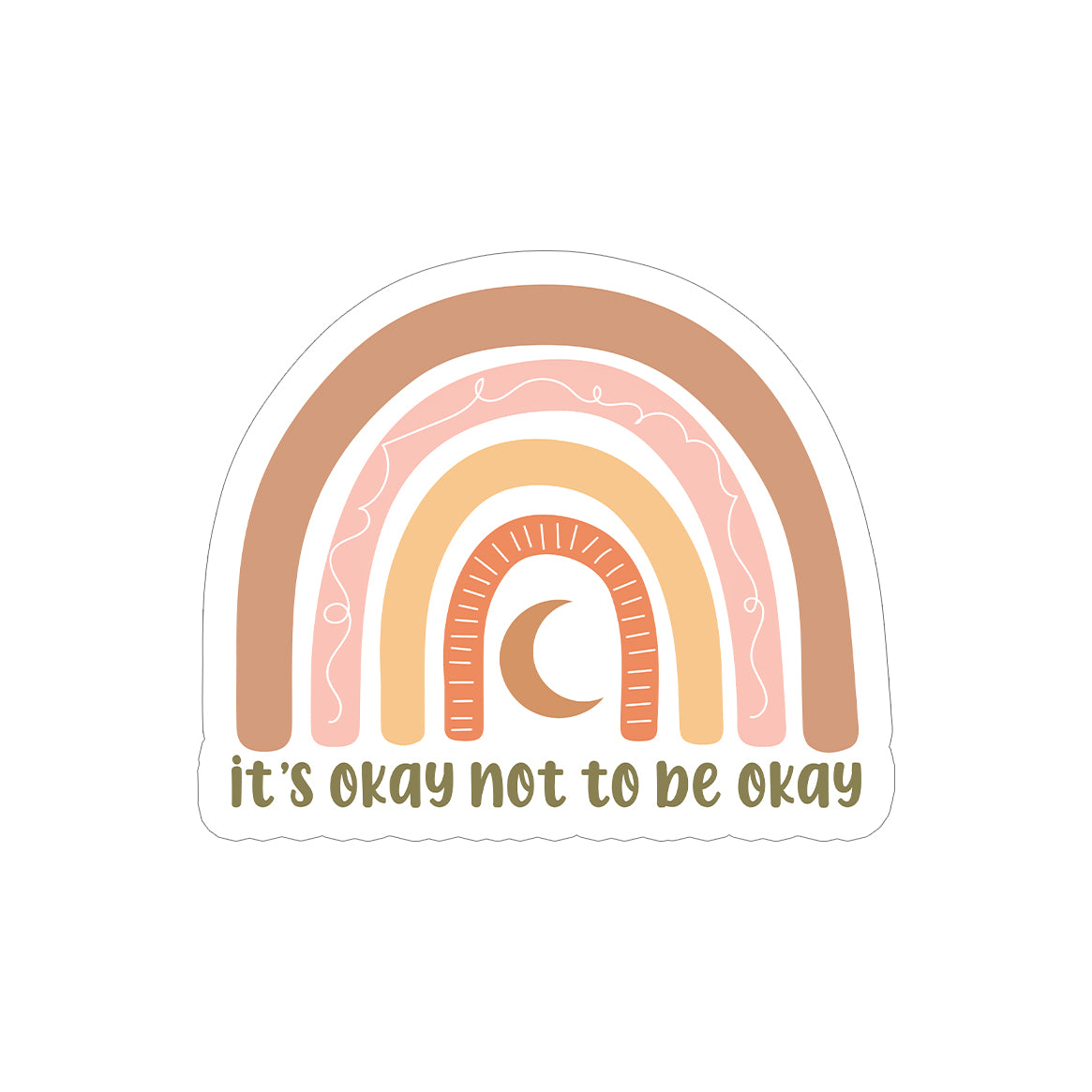 It's okay - zugeschnittener Vinylsticker