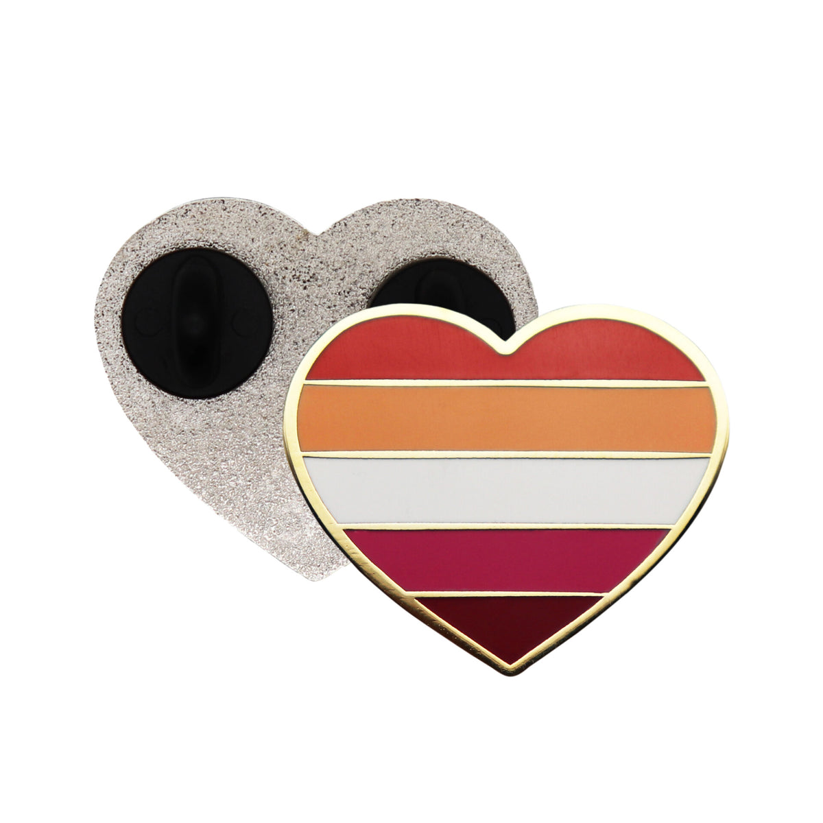 Lesbian Herz - Emaille Pin