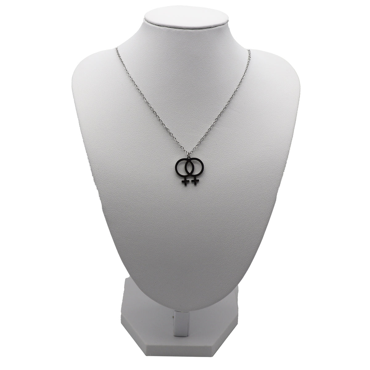 Lesbian Kette (silber) mit Anhänger Gender Symbol