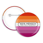 100% Human - Lesbian Button | 38mm