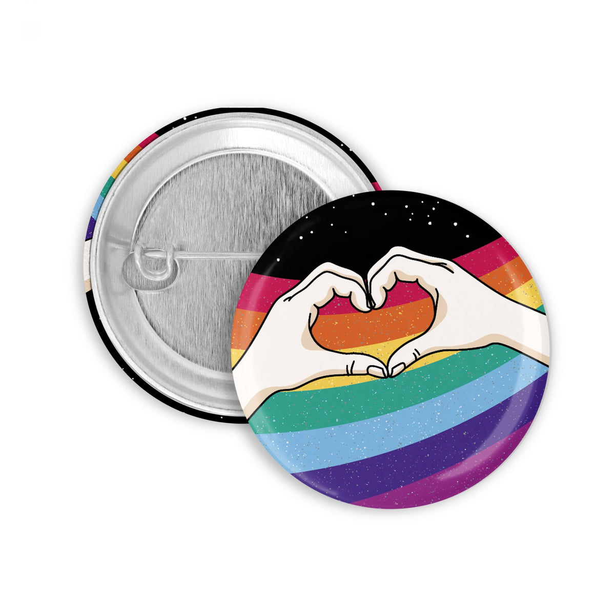 Lgbtq+ Heart Button