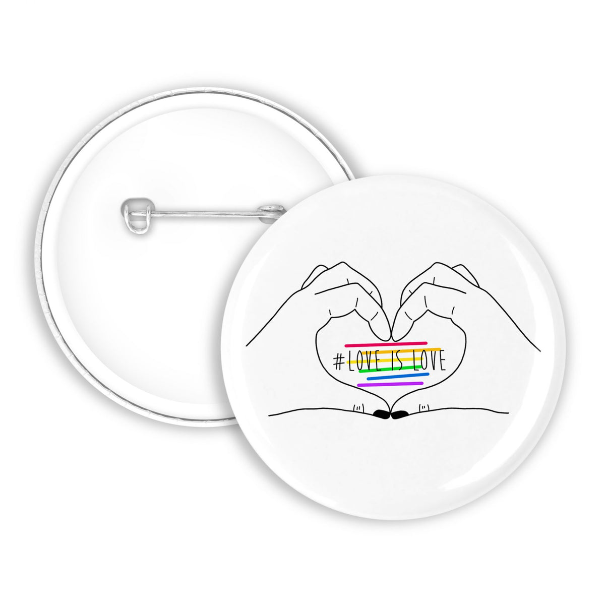 Love is love Tattoo Button