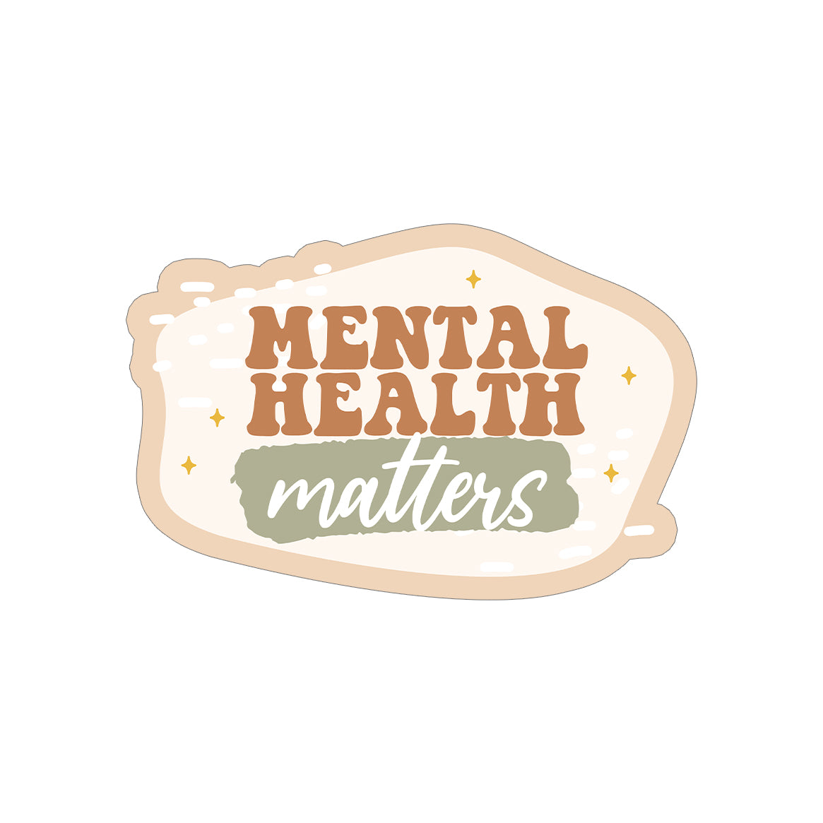 Mental health matters - zugeschnittener Vinylsticker