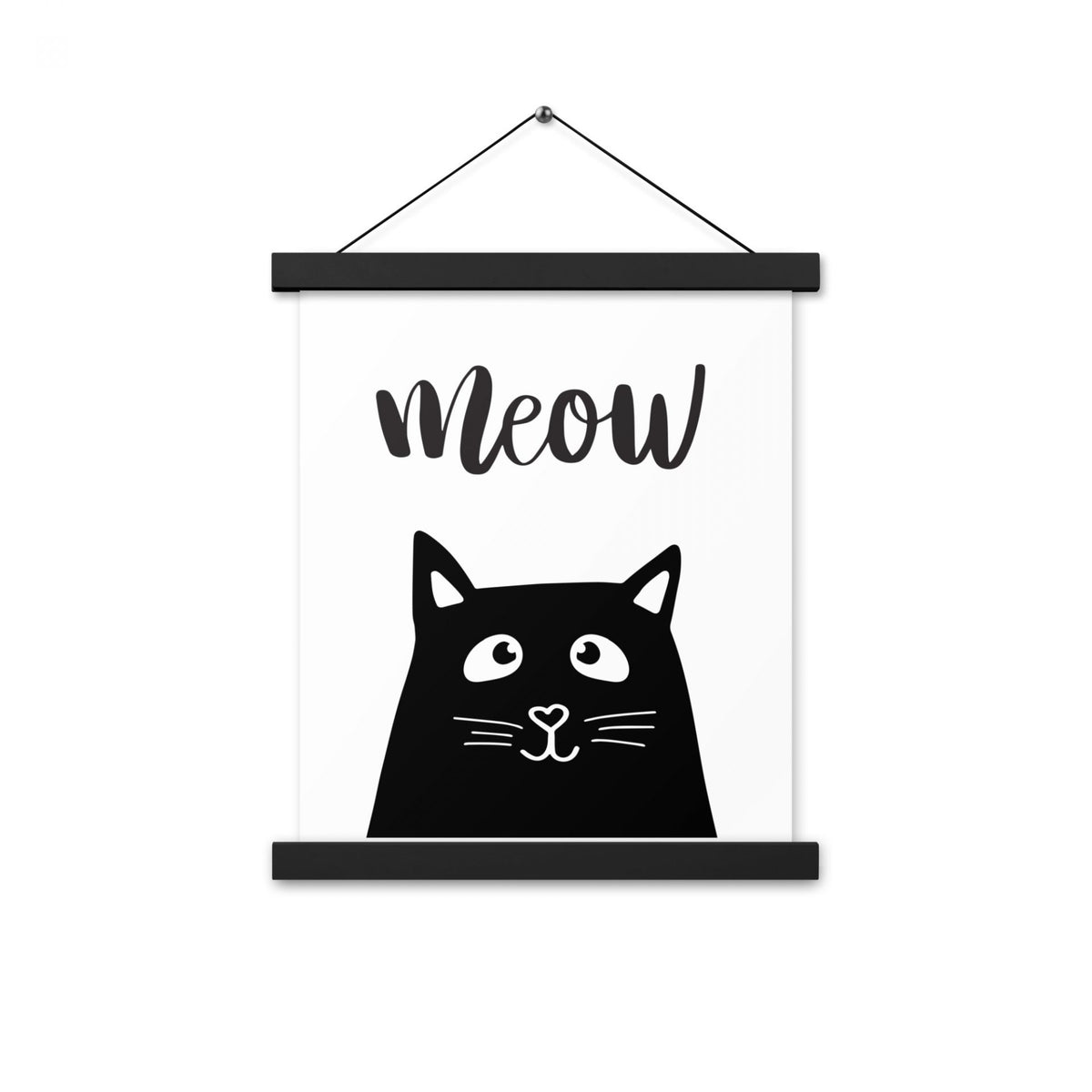 Meow Poster mit Posterleiste