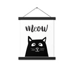 Meow Poster mit Posterleiste