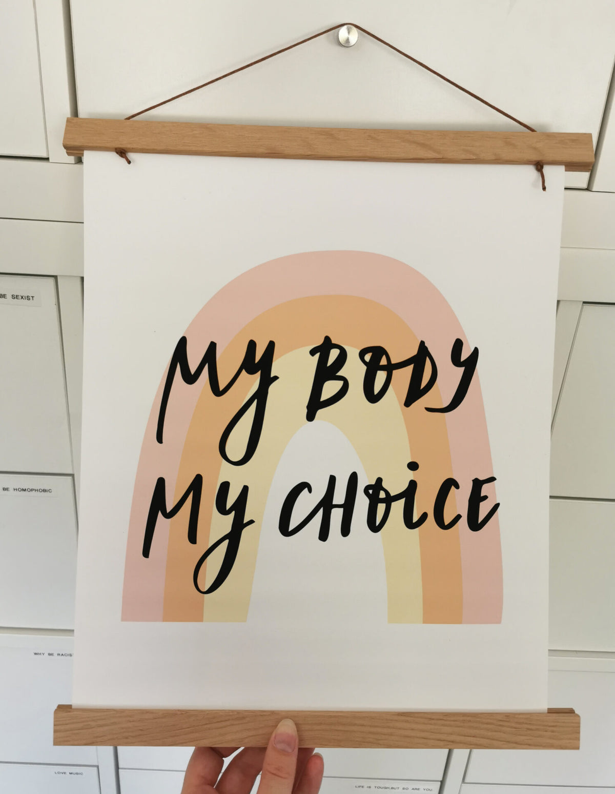 My Body my Choice Poster mit Posterleiste