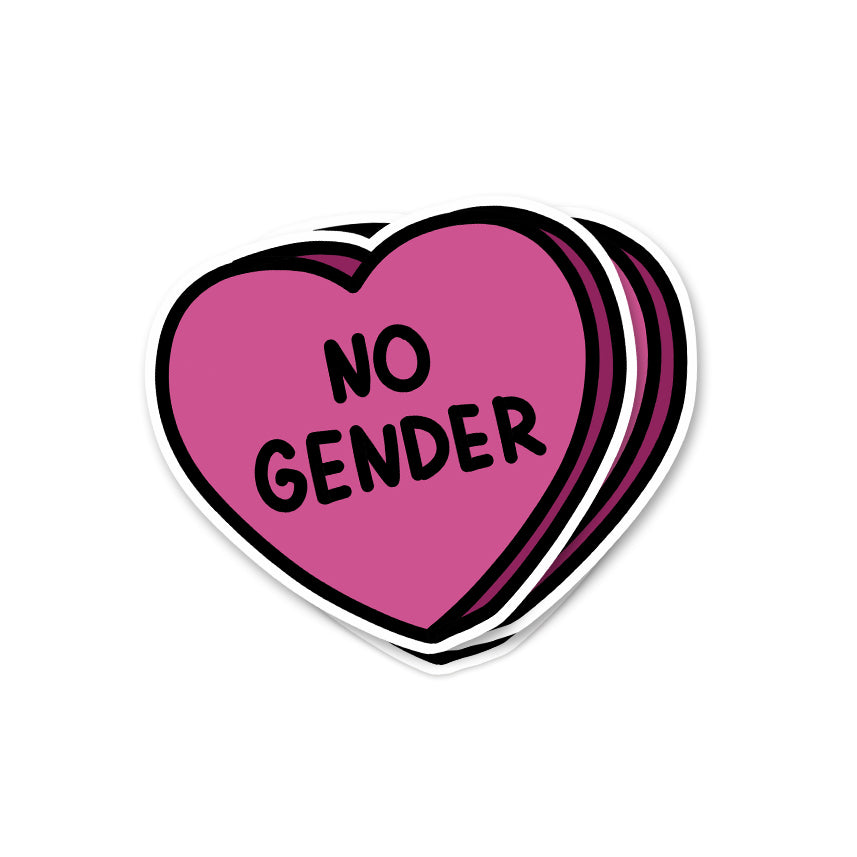 No gender - zugeschnittener Vinylsticker