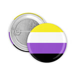 Non binary Flagge Button