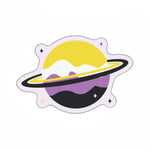 Enby Planet - zugeschnittener Vinylsticker