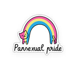 Pansexual Pride Cat - zugeschnittener Vinylsticker