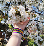 Regenbogen Flagge Bändchen